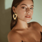 Aretes Opened Emerald Maxi Waves