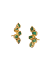 Aretes Drops Leaf Studs