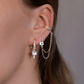 Arete Lock Mini Chain Golden & Silver Derecho