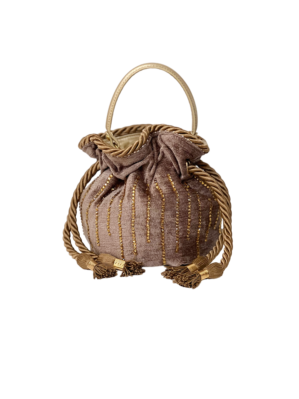 Bolso Bucket Bay Ocre Lineal