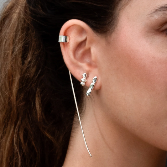 Arete Medio Dirit Plata