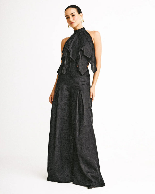 Pant Palmeada Negro