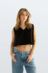 Camisa Basica Corta Negro