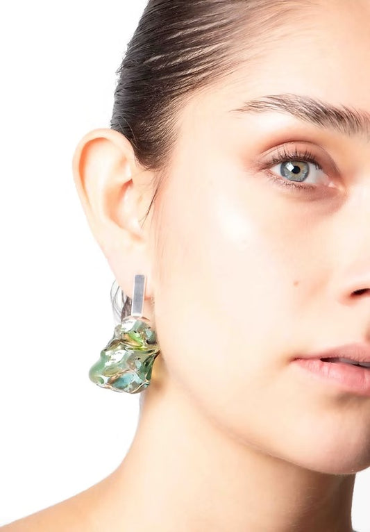 Aretes Soplo M Verde
