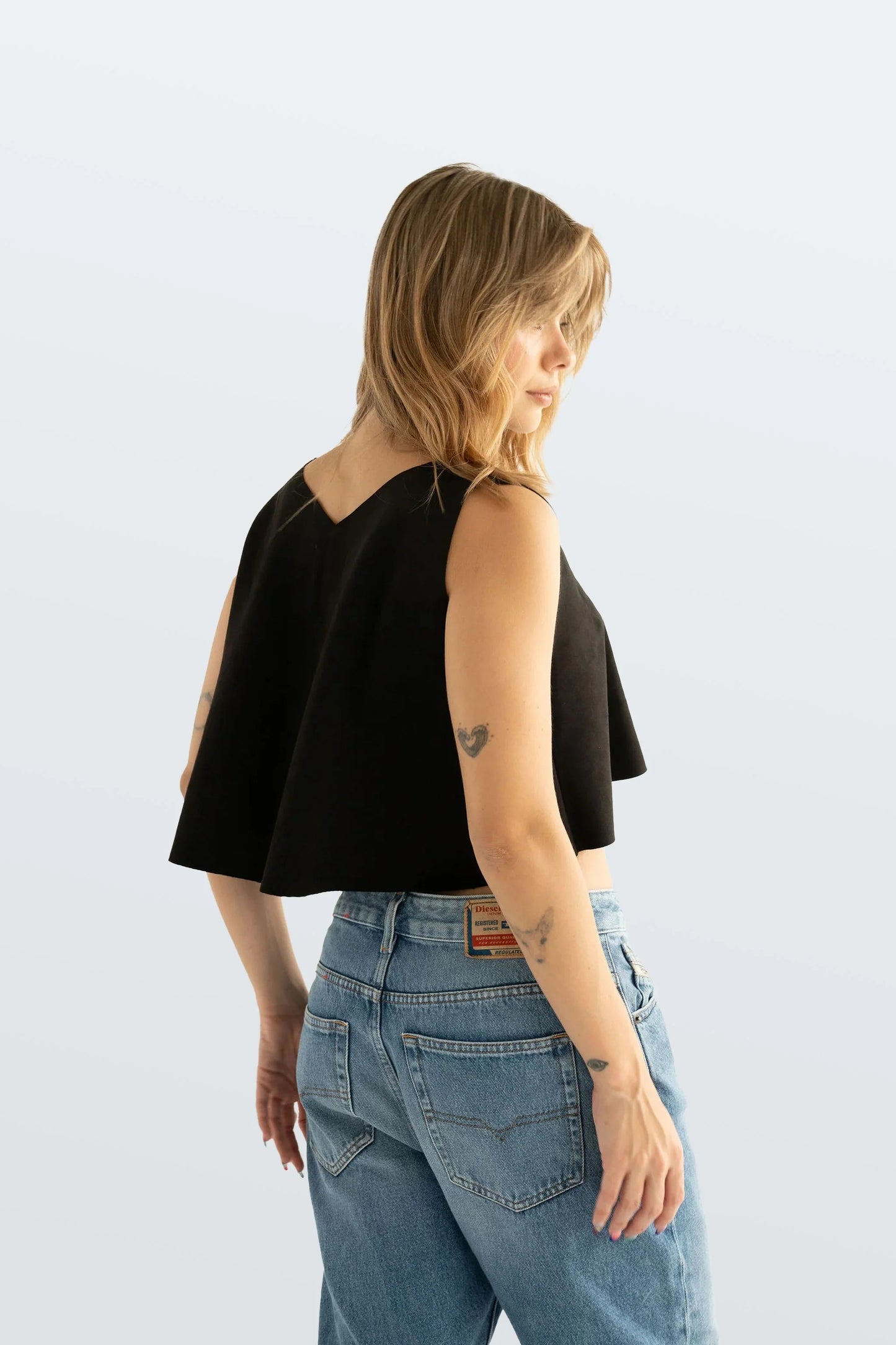 Camisa Basica Corta Negro