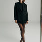 Blazer Malbec Print Negro