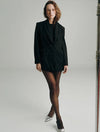 Blazer Malbec Print Negro
