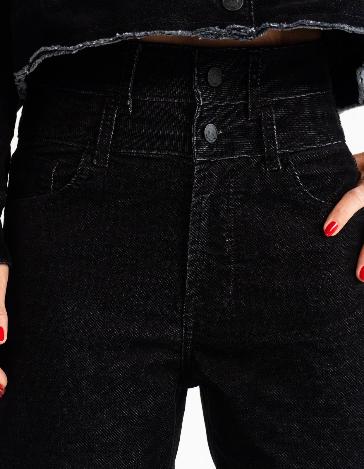 Jean Balloon Velvet Black