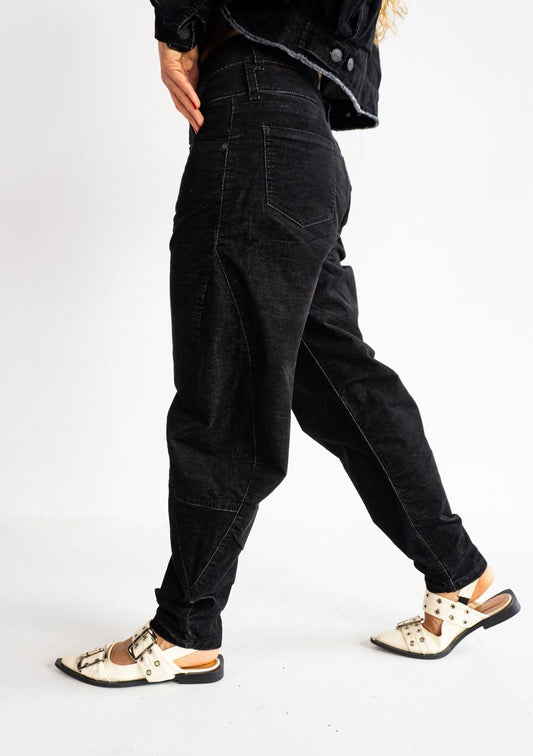 Jean Balloon Velvet Black
