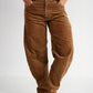 Jean Balloon Velvet Caramel