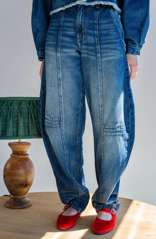 Jean Barrel Indigo