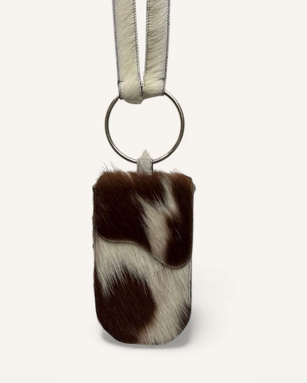 Cartera Lorenzo Color Marron con Blanco