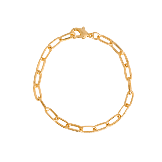 Pulsera Media Chain Dorada