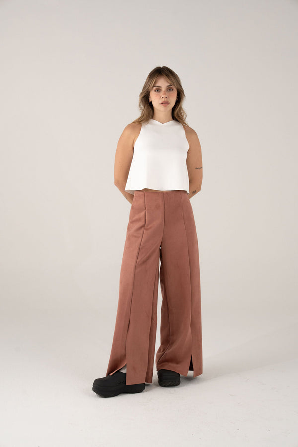 Pantalon Esencial Canela