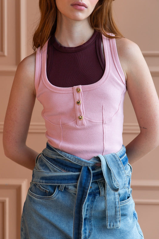 Top Doble Rose