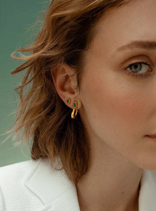 Aretes Maya Emerald